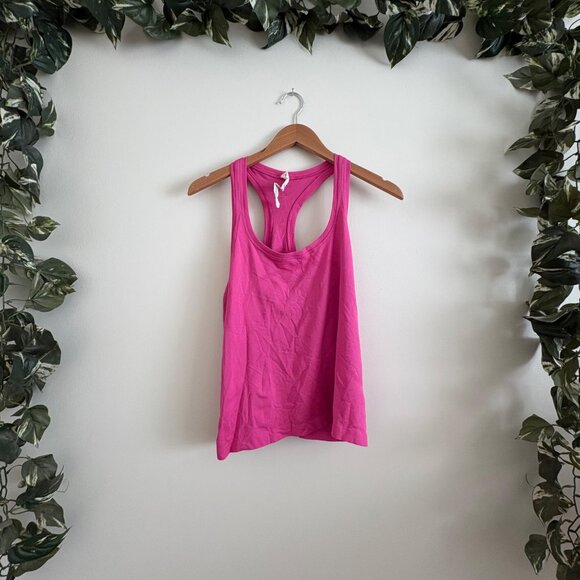 Lululemon Athletic Swiftly Tech Racerback Tank Top Race Sonic Pink Size 12 - Picture 1 of 7